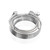 V Band Coupling Kit with 304 stainless steel flanges and T-bolt clamp for exhaust or turbo systems