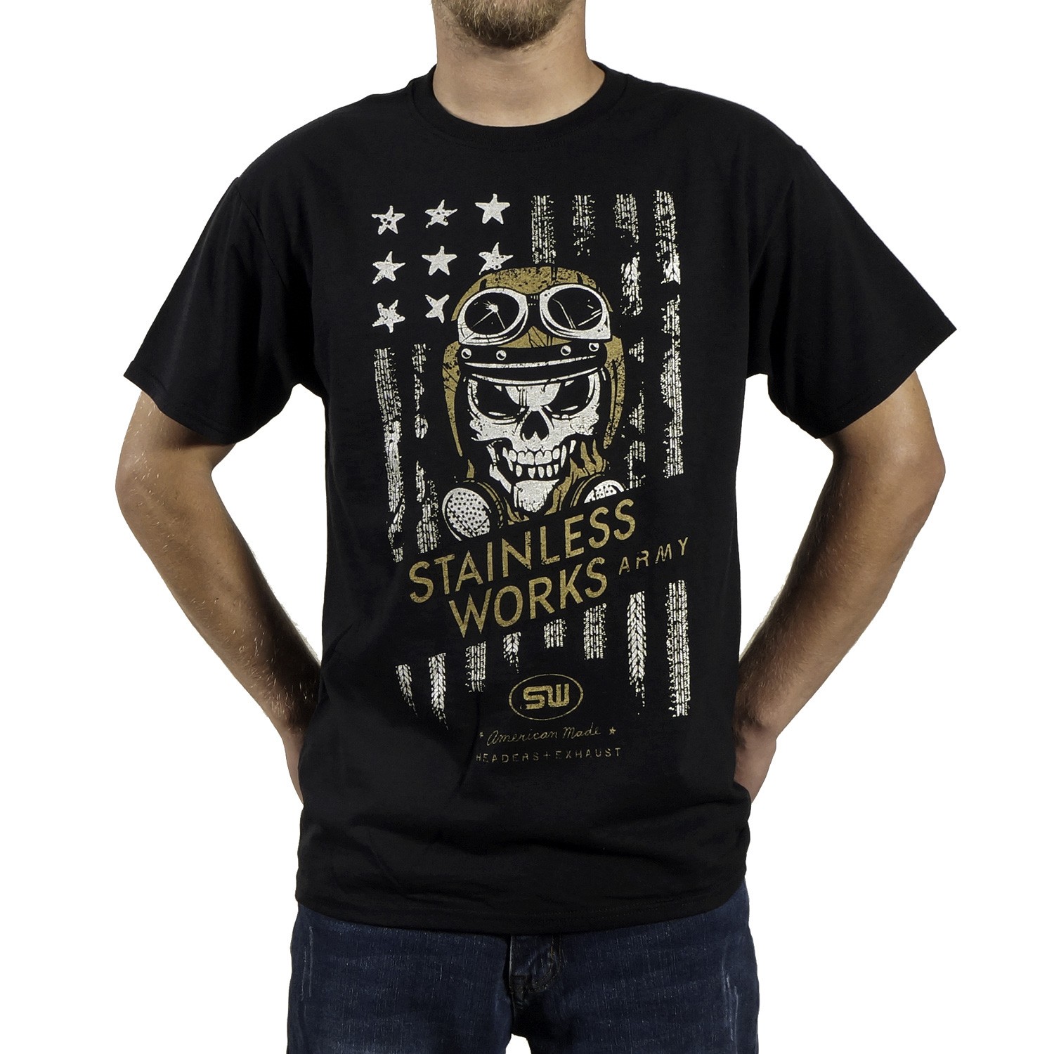 Stainless Works Army T-Shirt USA Flag