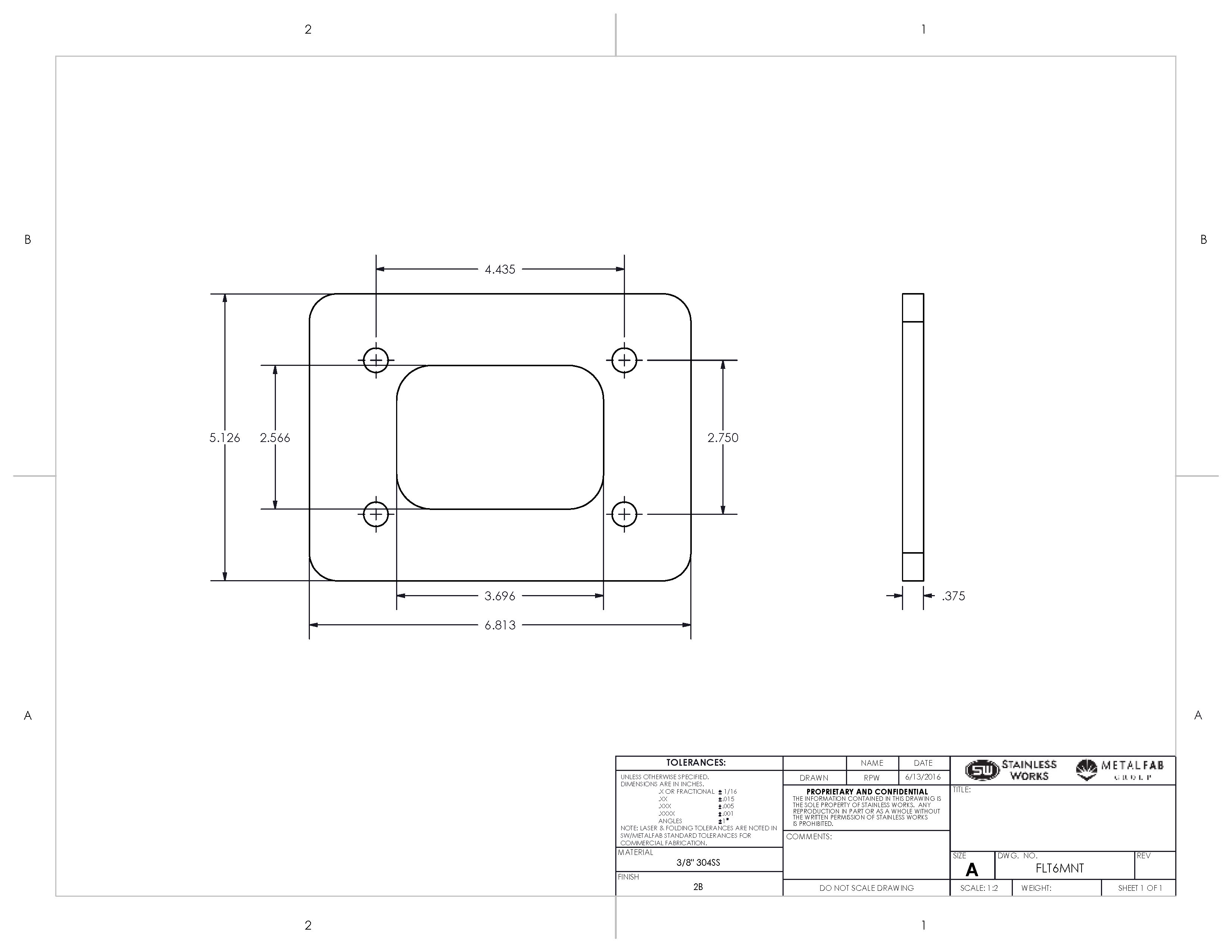 T6 Turbo Mount Flange 101mm/106mm