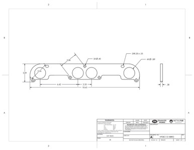 Small Block Chevy 13 Degree 7 Bolt Header Flange