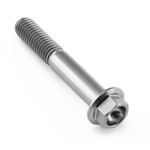 Titanium Flanged Hex Head Bolt M8x(1.25mm)x50mm