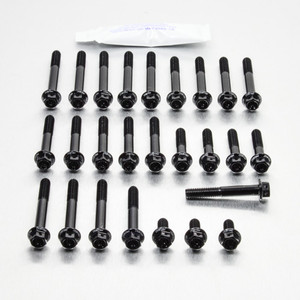 Aluminium Engine Kit Kawasaki KLX125 Race Spec Etched Black Aluminium Engine Kit Kawasaki KLX125 Race Spec Etched Black