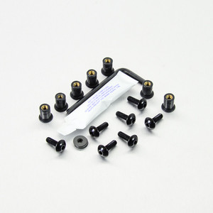 Aluminium Screen Kit 7 Bolt Black Aluminium Screen Kit 7 Bolt Black