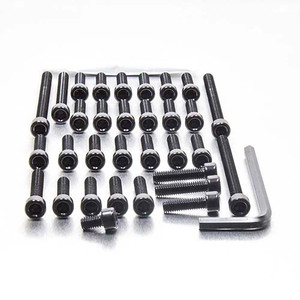 Aluminium Engine Kit Honda RVF750 RC45 Black