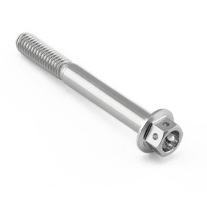 Stainless Steel Flanged Hex Head Bolt M6x(1.00mm)x50mm Race Spec Stainless Steel Flanged Hex Head Bolt M6x(1.00mm)x50mm Race Spec