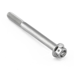 Stainless Steel Flanged Hex Head Bolt M6x(1.00mm)x60mm Race Spec Stainless Steel Flanged Hex Head Bolt M6x(1.00mm)x60mm Race Spec