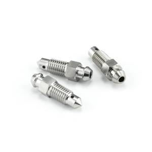 Stainless Steel Bleed Nipple M7x(1.00mm) Front Brake Master Cylinder Pack x3 Stainless Steel Bleed Nipple M7x(1.00mm) Front Brake Master Cylinder Pack x3