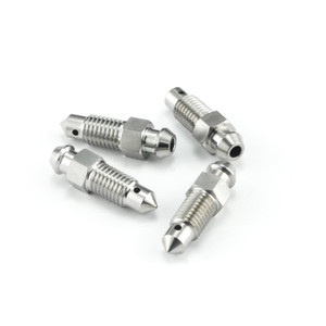 Stainless Steel Bleed Nipple M7x(1.00mm) Front Brake Master Cylinder Pack x4 Stainless Steel Bleed Nipple M7x(1.00mm) Front Brake Master Cylinder Pack x4