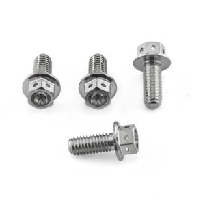 Stainless Steel Disc Bolt Rear Flanged Hex Head Bolt M6 x 15mm Pack x4 Race Spec