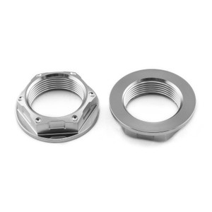 Titanium Flanged Axle Nut M25x(1.25mm) Rear Wheel Pack x2 Titanium Flanged Axle Nut M25x(1.25mm) Rear Wheel Pack x2