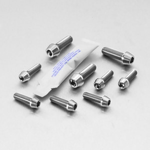 Titanium Top & Bottom Clamp Yoke Pinch Kit Titanium Top & Bottom Clamp Yoke Pinch Kit