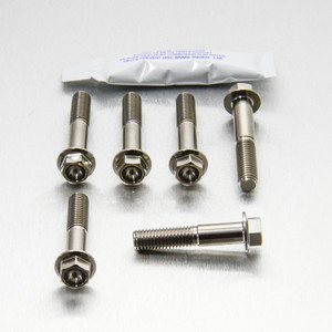 Titanium Top & Bottom Clamp Yoke Pinch Kit