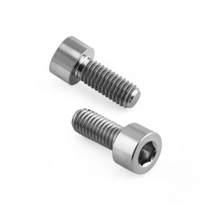 Titanium Crank Arm Pinch Bolts M5x(0.80mm)x15mm Parallel Socket Cap - Pack x2 Titanium Crank Arm Pinch Bolts M5x(0.80mm)x15mm Parallel Socket Cap - Pack x2