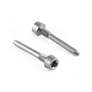 Titanium Cycle Brake Pad Retaining Pin M4x(0.70mm)x26mm Tapered Socket Cap T25 - Magura MT Series Pack x2 Titanium Cycle Brake Pad Retaining Pin M4x(0.70mm)x26mm Tapered Socket Cap T25 - Magura MT Series Pack x2