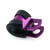 Aluminium P-Clip 6mm Diameter Hole Purple