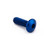 Aluminium Dome Head Bolt M4x(0.50mm)x12mm Blue