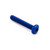 Aluminium Dome Head Bolt M4x(0.70mm)x25mm Blue