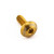 Aluminium Dome Head Bolt M5x(0.80mm)x16mm Gold Etched