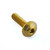 Aluminium Dome Head Bolt M5x(0.80mm)x20mm Gold Etched