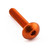 Aluminium Dome Head Bolt M5x(0.80mm)x25mm Orange