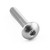 Aluminium Dome Head Bolt M5x(0.80mm)x25mm Silver