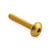 Aluminium Dome Head Bolt M6x(1.00mm)x40mm Gold