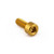 Aluminium Socket Cap Bolt M4x(0.70mm)x10mm Gold
