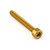 Aluminium Socket Cap Bolt M4x(0.70mm)x30mm Gold