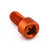 Aluminium Socket Cap Bolt M6x(1.00mm)x12mm Orange