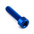Aluminium Socket Cap Bolt M6x(1.00mm)x25mm Blue