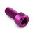 Aluminium Socket Cap Bolt M8x(1.25mm)x20mm Purple