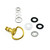 Aluminium Quick Release D-Ring 17mm Gold