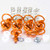 Aluminium Quick Release Stud 17mm D-Ring Pack x10 Orange
