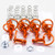Aluminium Quick Release Stud 19mm D-Ring Pack x10 Orange