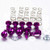 Aluminium Quick Release Stud 17mm Allen Key Pack x10 Purple