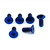 Titanium Spocket Studs M8x20mm Countersunk Pack x6 Blue
