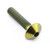 Titanium Dome Head Bolt M5x(0.80mm)x25mm Gold