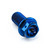 Titanium Flanged Hex Head Bolt M10x(1.25mm)x20mm Race Spec Blue