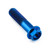 Titanium Flanged Hex Head Bolt M12x(1.25mm)x50mm Blue