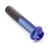 Titanium Flanged Hex Head Bolt M12x(1.25mm)x60mm Purple Haze
