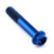 Titanium Flanged Hex Head Bolt M12x(1.25mm)x70mm Blue
