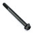 Titanium Flanged Hex Head Bolt M8x(1.25mm)x85mm Black