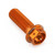 Aluminium Flanged Hex Head Bolt M10x(1.25mm)x30mm Race Spec Etched Orange