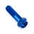Aluminium Flanged Hex Head Bolt M10x(1.25mm)x40mm Race Spec Etched Blue