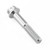 Aluminium Flanged Hex Head Bolt M5x(0.80mm)x30mm Race Spec Etched Silver
