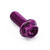 Aluminium Flanged Hex Head Bolt M8x(1.25mm)x20mm Race Spec Etched Purple