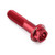Aluminium Flanged Hex Head Bolt M8x(1.25mm)x35mm Race Spec Etched Red