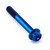 Titanium Flanged Hex Head Bolt M6x(1.00mm)x45mm Race Spec Blue