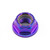 Titanium Flanged Nylon Nut M8x(1.25mm) Purple Haze