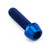 Titanium Socket Cap Bolt M6x(1.00mm)x20mm Blue